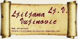 Ljiljana Vujinović vizit kartica